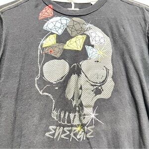 Energie Gray Skull Graphic Tee
